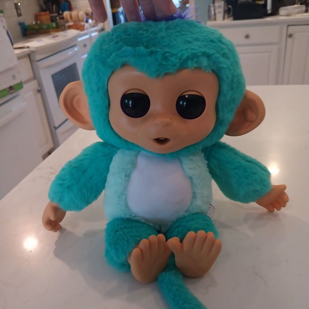 WowWee Fingerlings Plush Monkey Stuffed Animal - Tested - Works!
